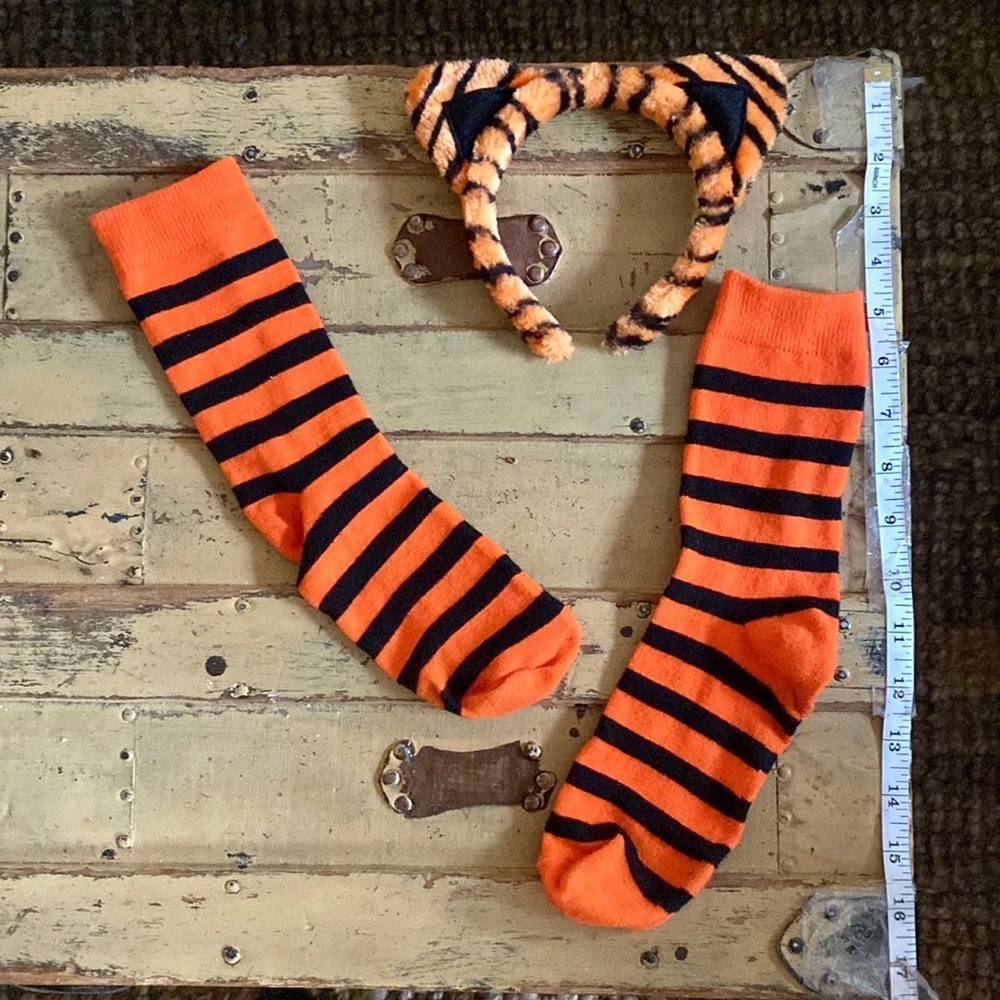 🐅 ANIMAL COSTUME TIGER EARS HEADBAND COSTUME HALLOWEEN COSPLAY OSFM